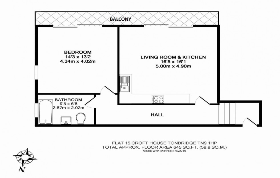 Floorplan for East Street, Tonbridge