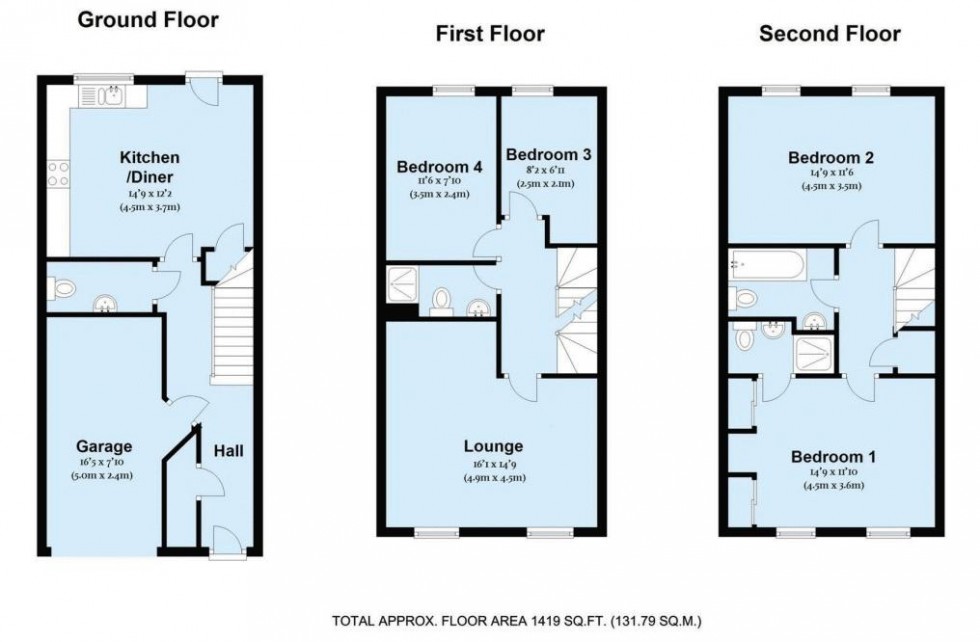 Floorplan for Crabapple Road, Tonbridge