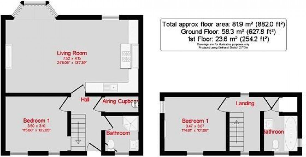 Floorplan for Pembury Road, Tonbridge