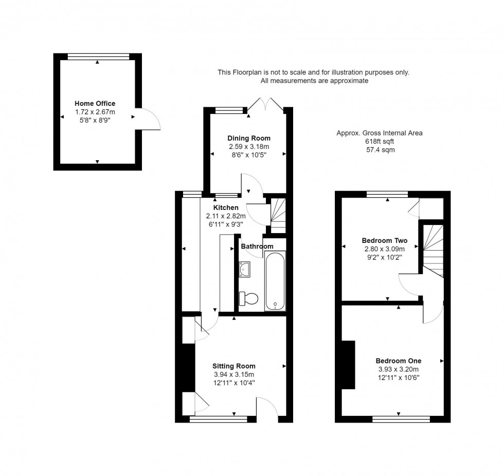 Floorplan for London Road, Hildenborough