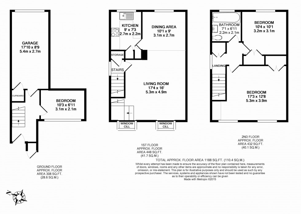 Floorplan for Tulip Tree Close, Tonbridge