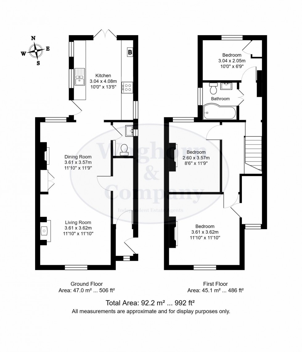 Floorplan for Albert Road, Tonbridge