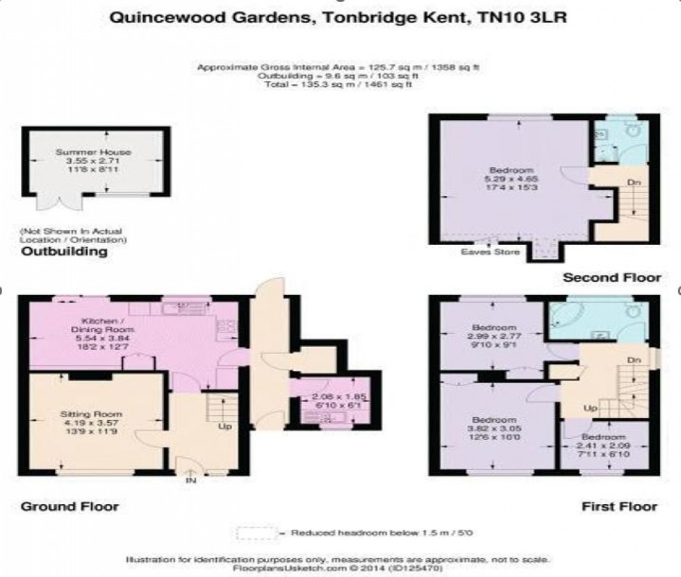 Floorplan for Quincewood Gardens, Tonbridge