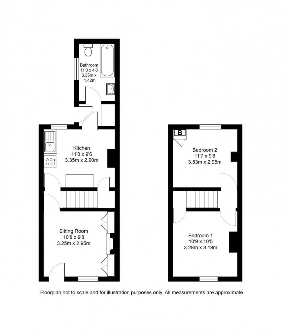 Floorplan for Woodside Road, Tonbridge