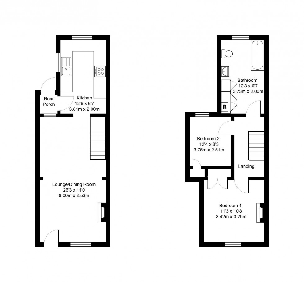 Floorplan for Woodside Road, Tonbridge