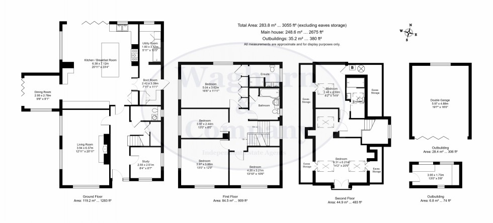 Floorplan for Powder Mill Lane, Leigh