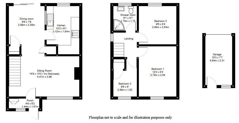Floorplan for Priestley Drive, Tonbridge