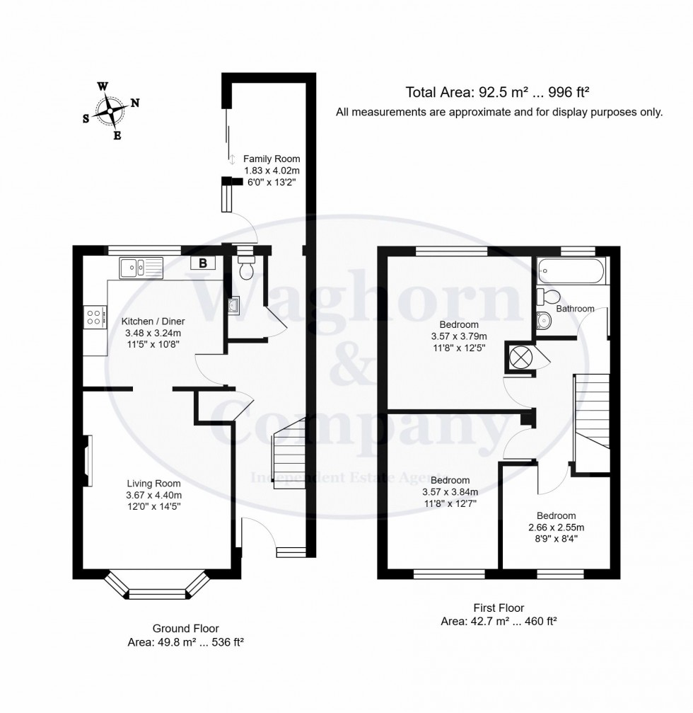 Floorplan for Avon Close, Tonbridge