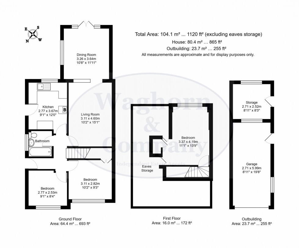 Floorplan for Shaftesbury Drive, Maidstone
