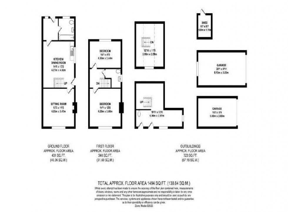 Floorplan for Penshurst Road, Leigh