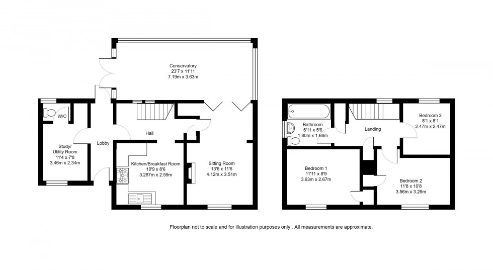 Floorplan for Hope Avenue, Tonbridge
