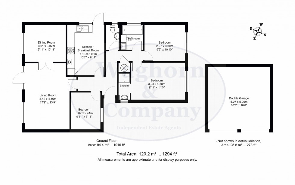 Floorplan for Higham Gardens, Tonbridge