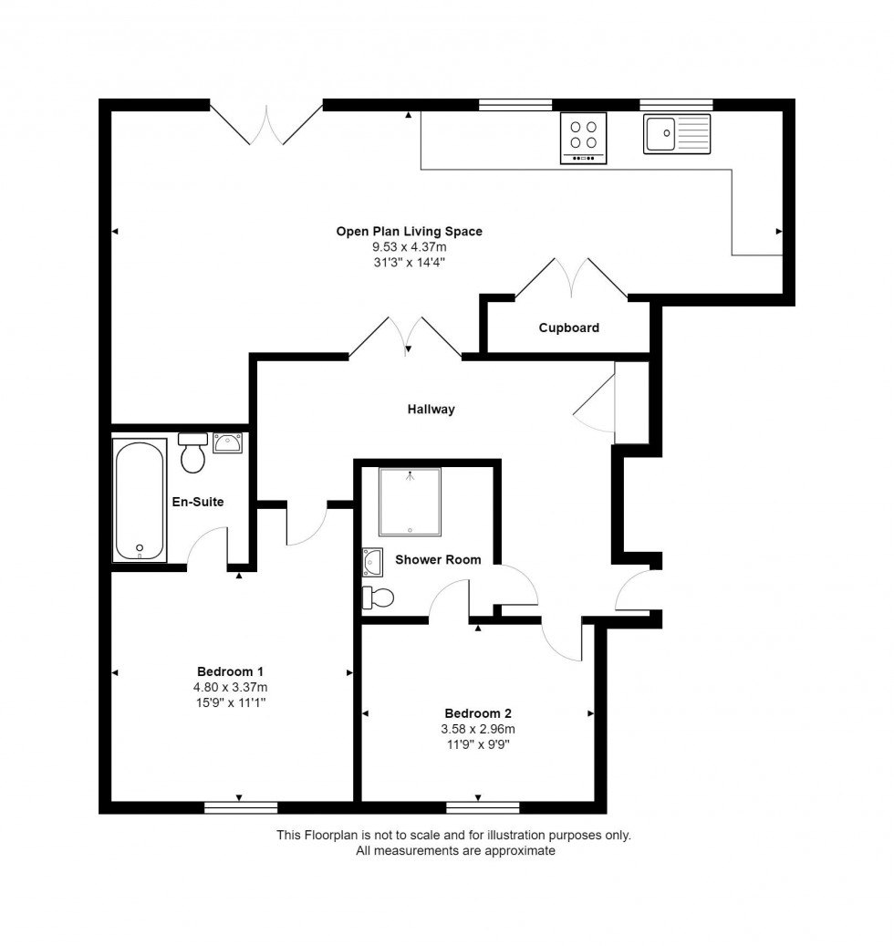 Floorplan for Taylor Close, Tonbridge