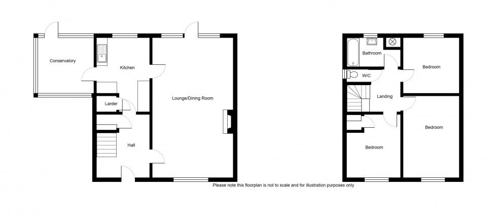 Floorplan for Bramble Close, Tonbridge