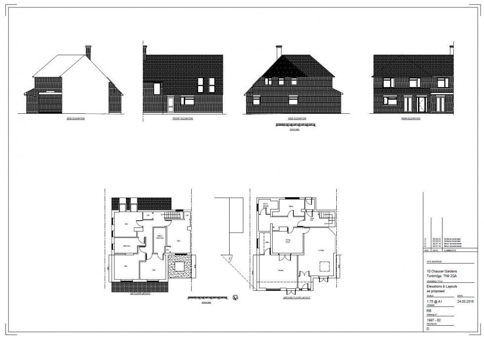 Floorplan for Chaucer Gardens, Tonbridge
