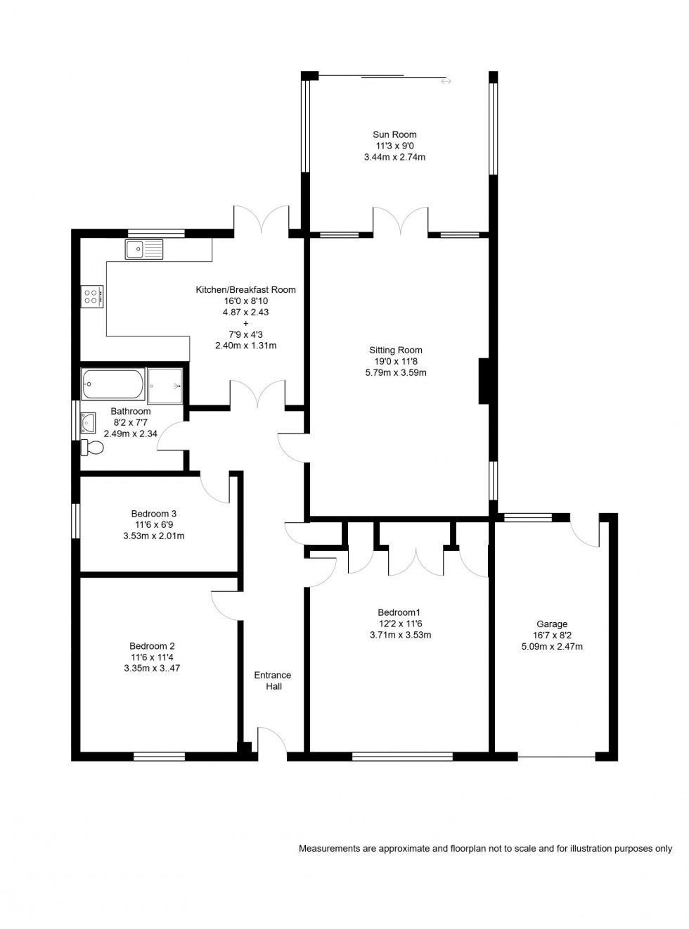 Floorplan for Correnden Road, Tonbridge