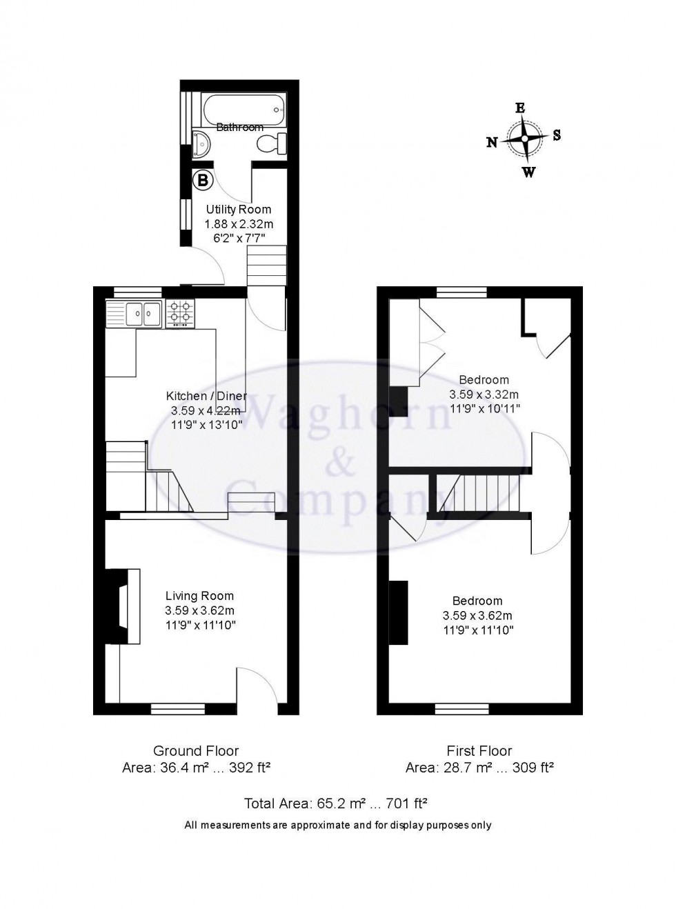Floorplan for Woodside Road, Tonbridge