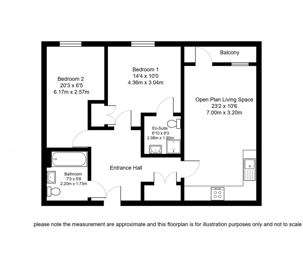 Floorplan for Sovereign Way, Tonbridge