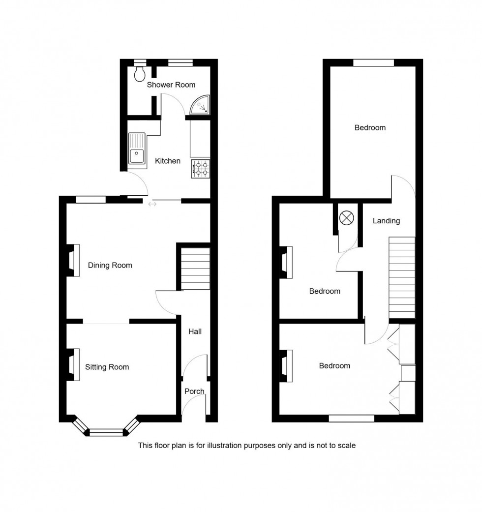 Floorplan for Gladstone Road, Tonbridge