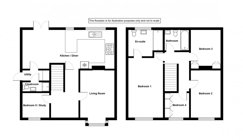 Floorplan for Wyndham Avenue, Tonbridge
