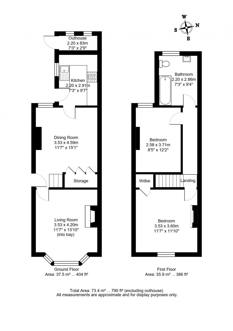 Floorplan for Mabledon Road, Tonbridge
