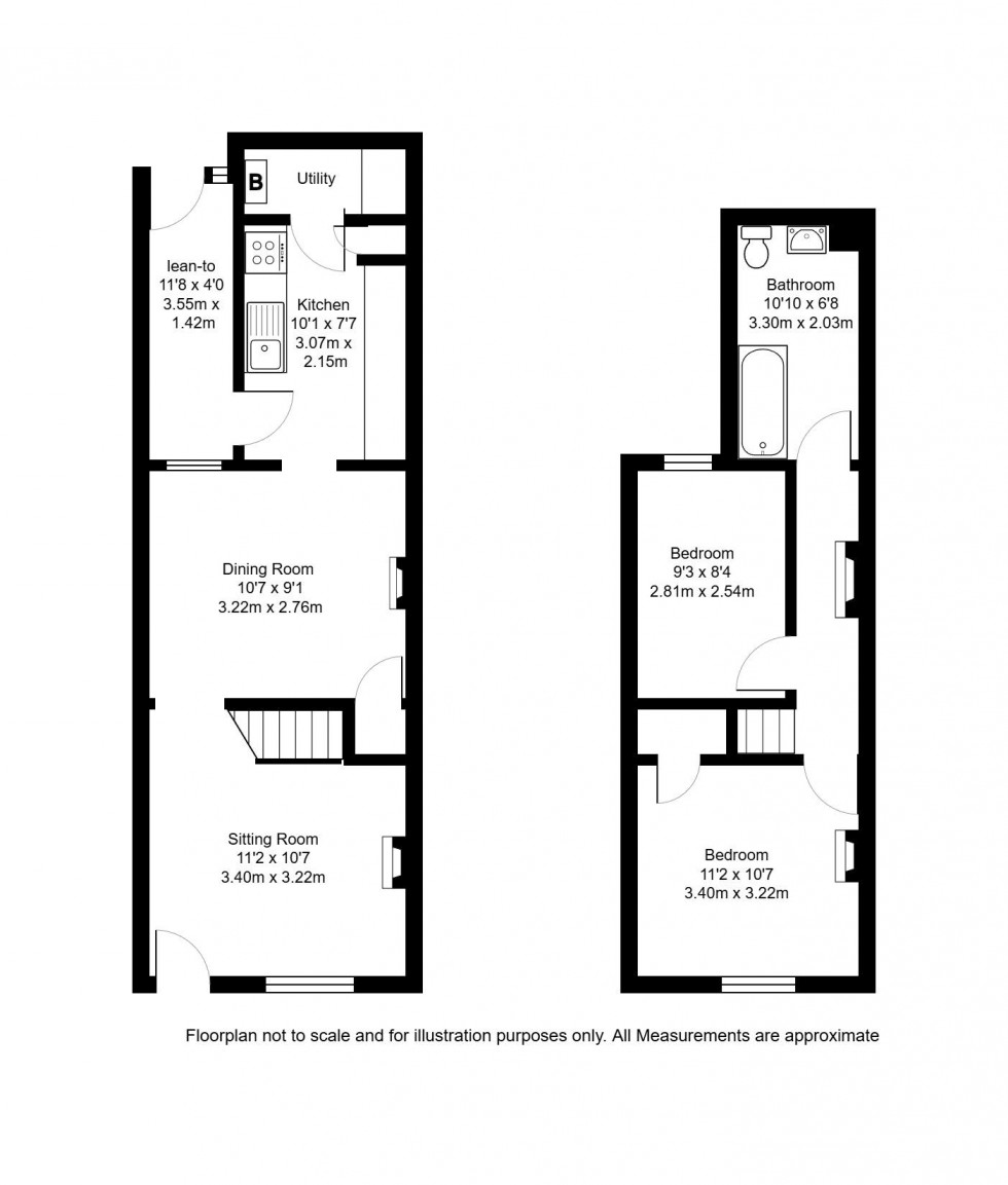 Floorplan for Woodside Road, Tonbridge