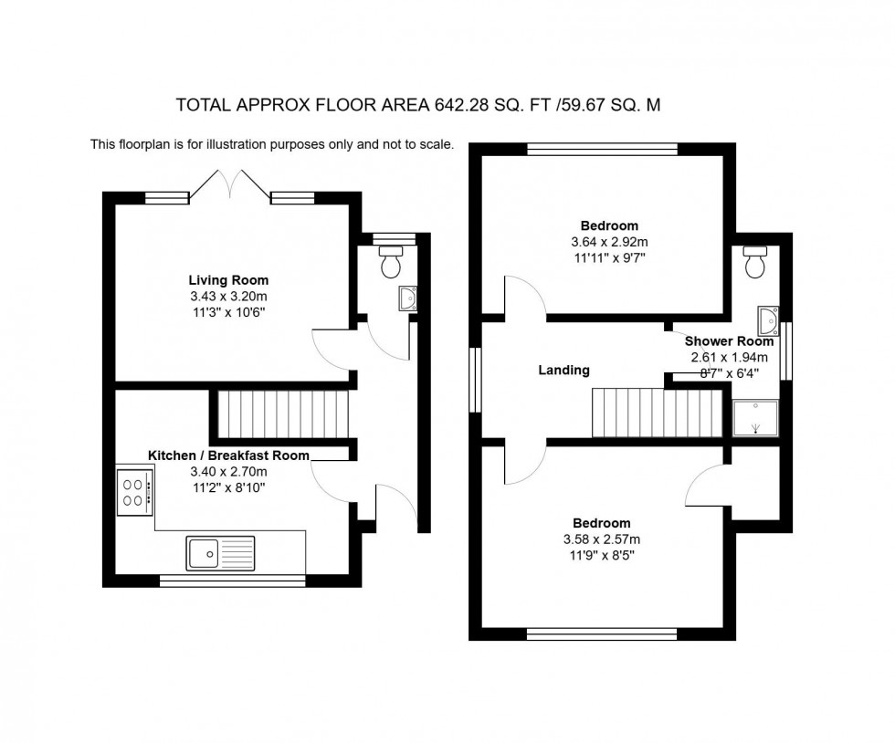 Floorplan for Old Road, Tonbridge