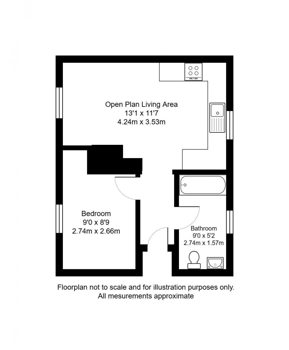 Floorplan for Falmouth Place, Tonbridge