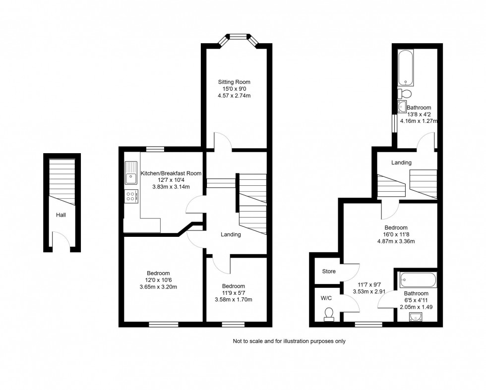 Floorplan for Albert Road, Tonbridge