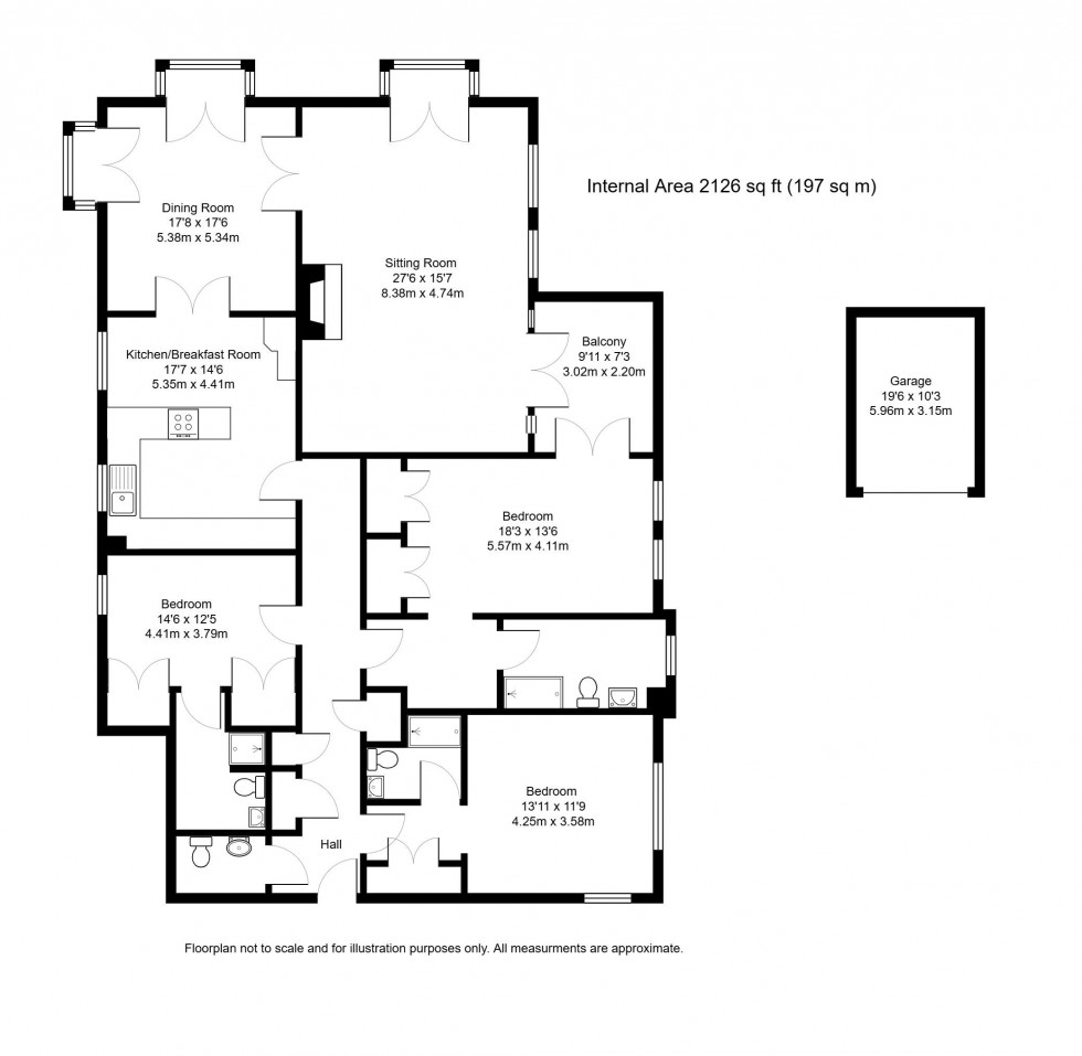 Floorplan for Penshurst Road, Tonbridge