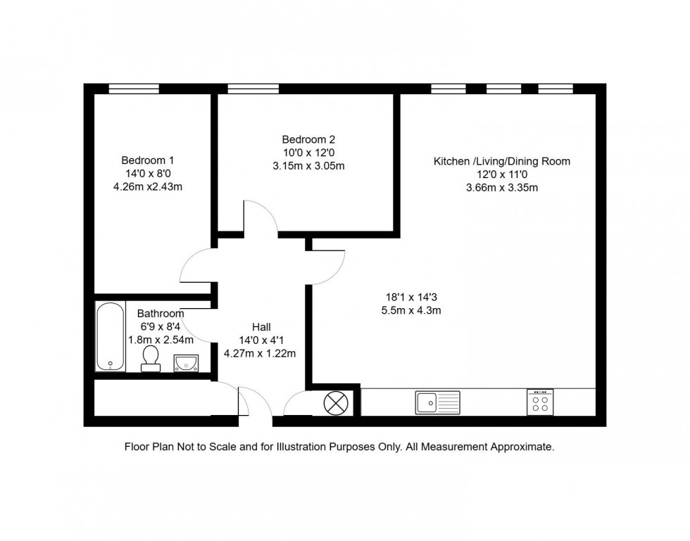 Floorplan for Angel Court, High Street, Tonbridge