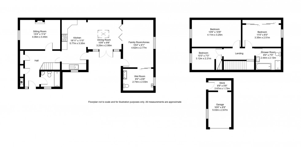 Floorplan for Silverhurst Drive, Tonbridge