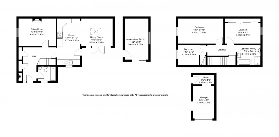 Floorplan for NO CHAIN! Silverhurst Drive, Tonbridge