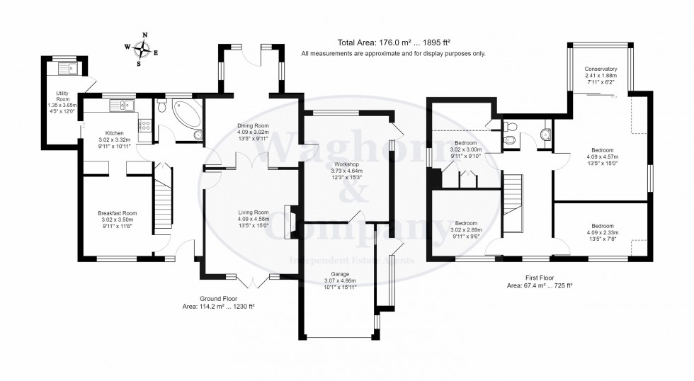 Floorplan for Higham Lane, Tonbridge