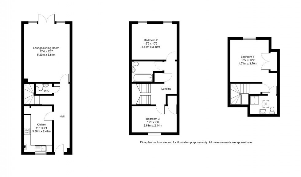 Floorplan for Oaks Close, Tonbridge
