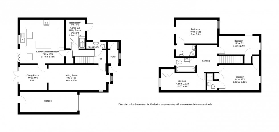 Floorplan for Hollow Trees Close, Leigh