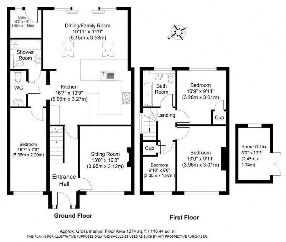 Floorplan for Fleming Way, Tonbridge