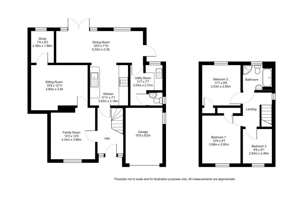 Floorplan for Hill View Road, Hildenborough