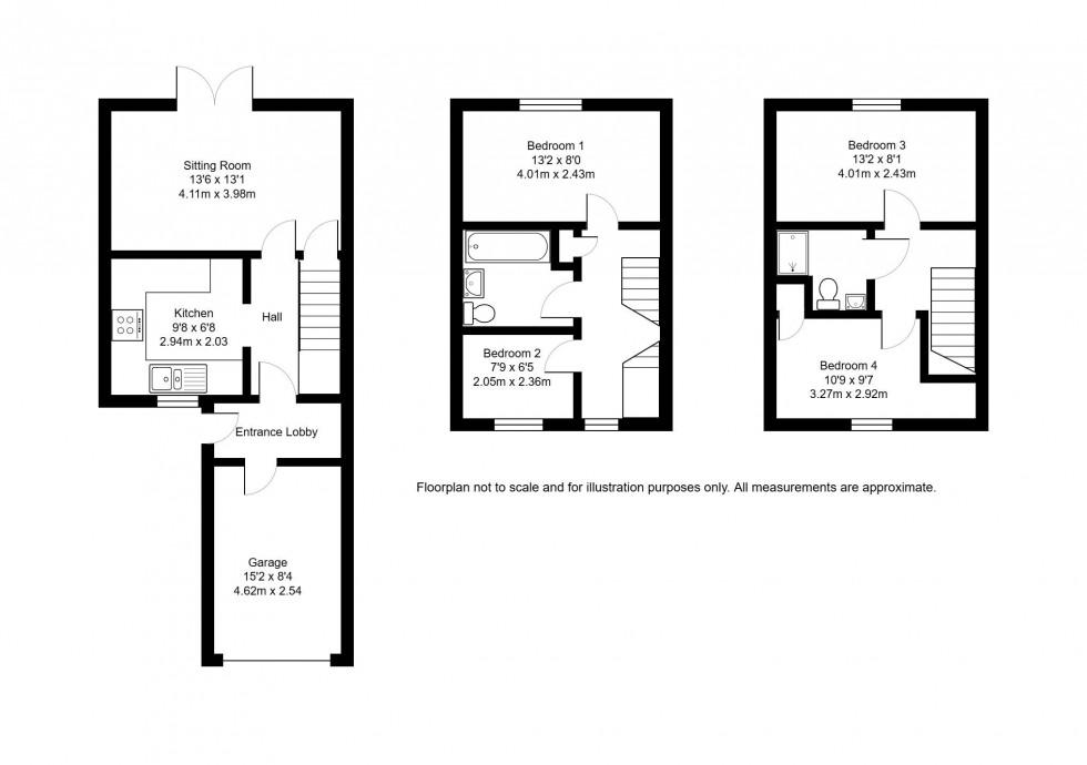 Floorplan for Springwell Road, Tonbridge