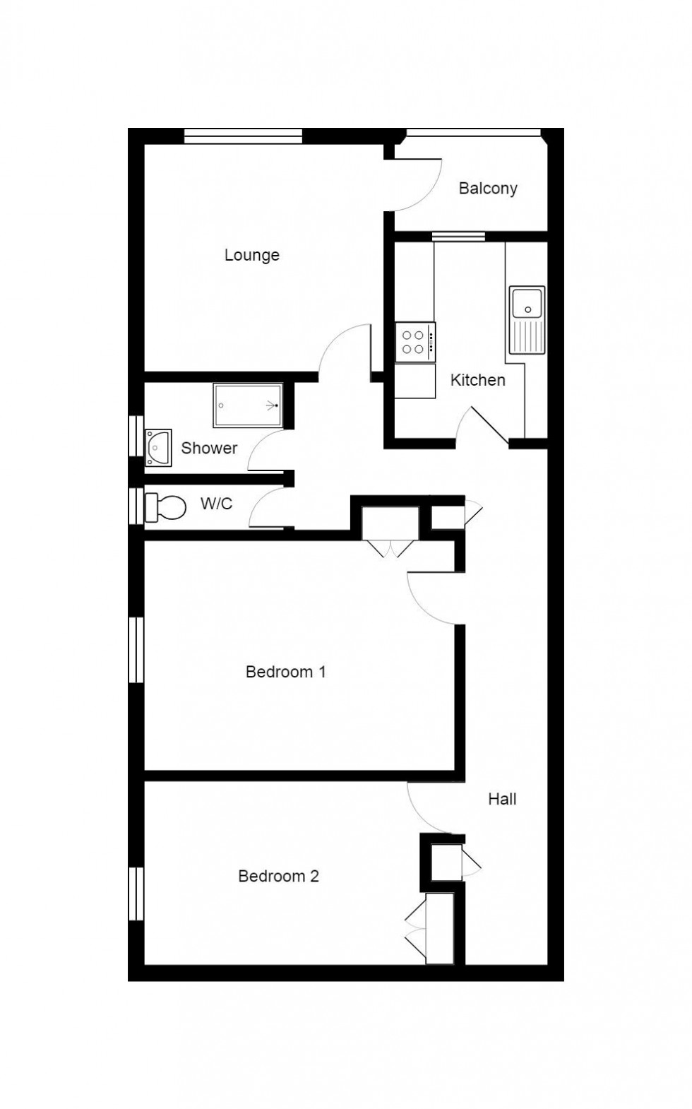 Floorplan for Chilston Road, Tunbridge Wells