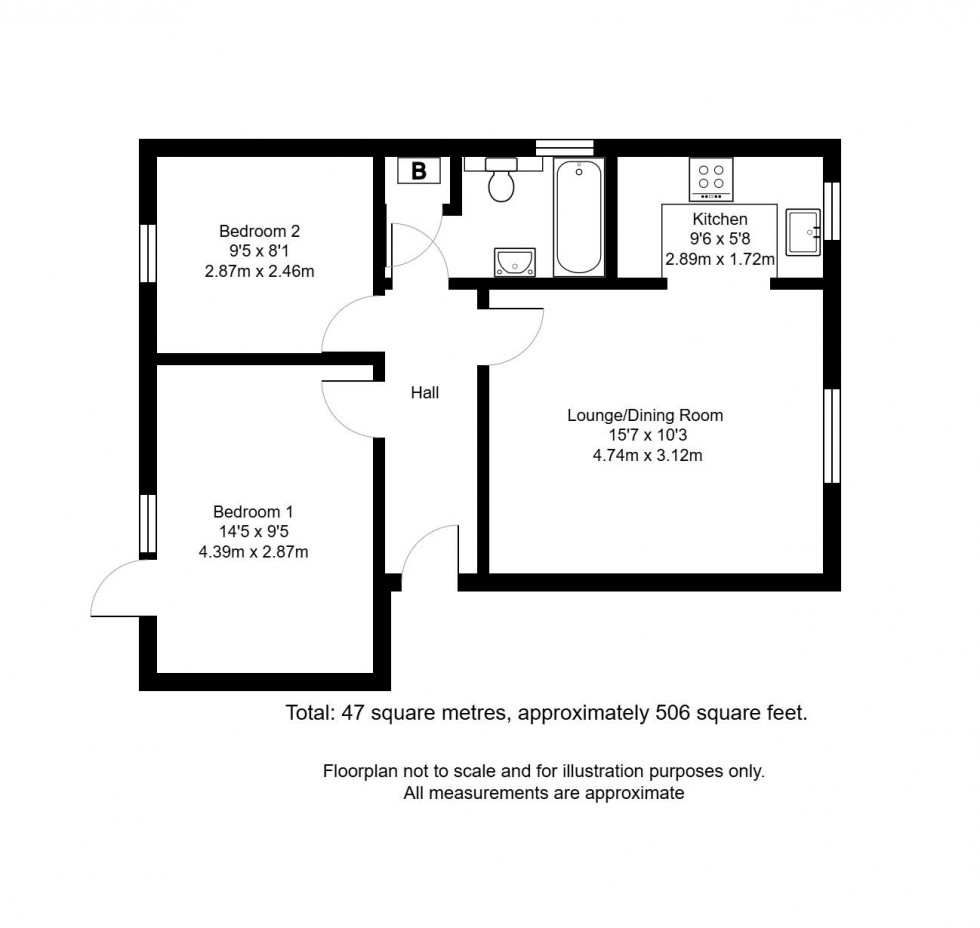 Floorplan for Uridge Crescent, Tonbridge