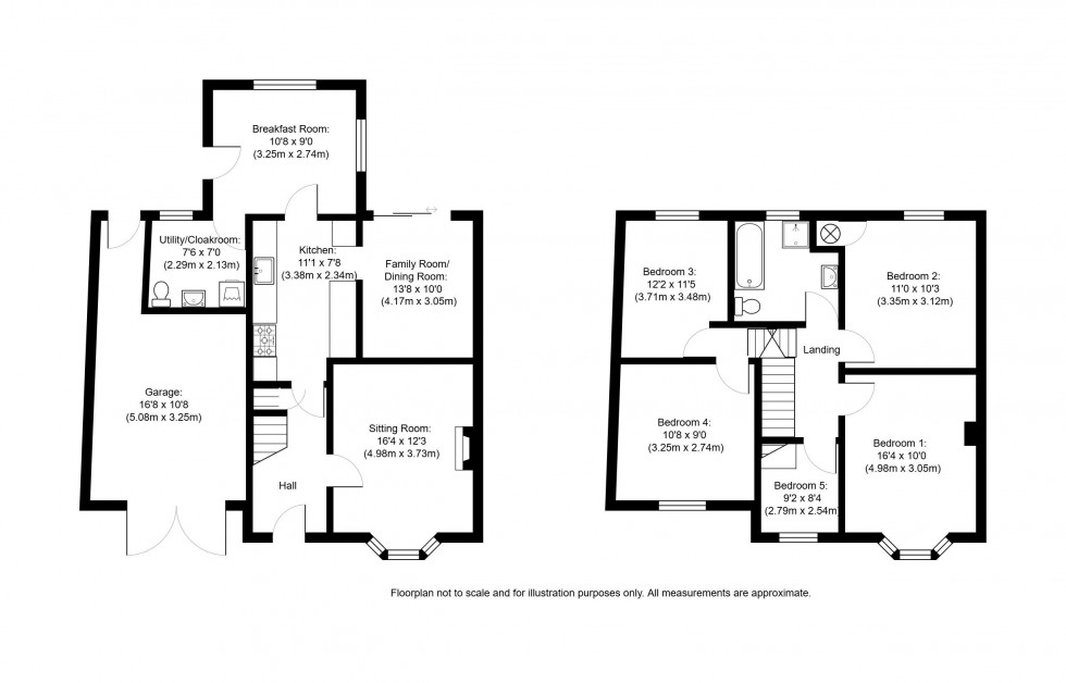 Floorplan for Meadway, Tonbridge