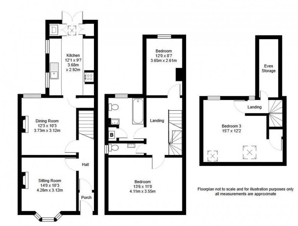 Floorplan for Barden Road, Tonbridge