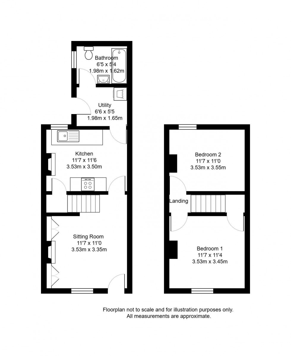 Floorplan for Lodge Road, Tonbridge