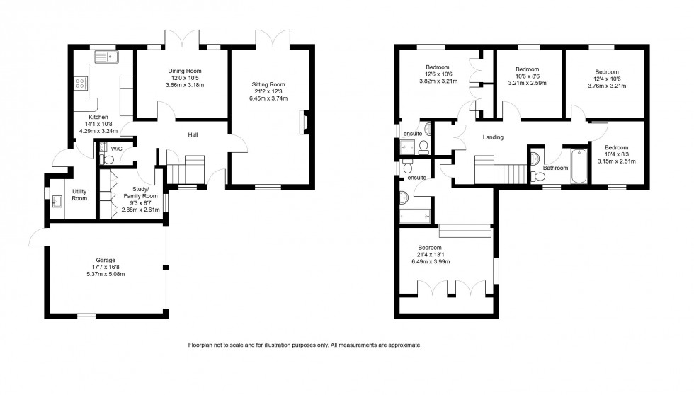 Floorplan for Yardley Park Road, Tonbridge