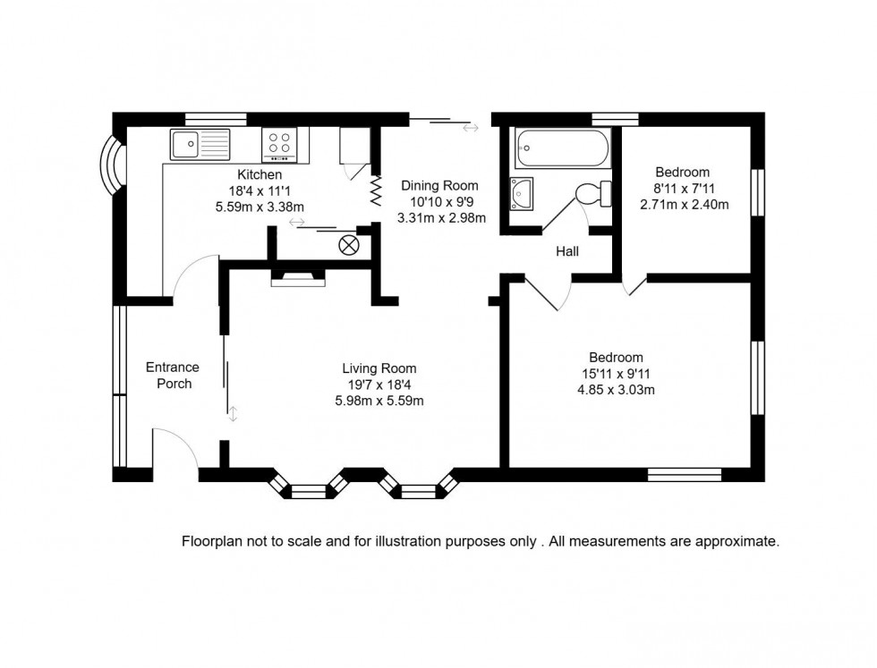 Floorplan for Shipbourne Road, Tonbridge