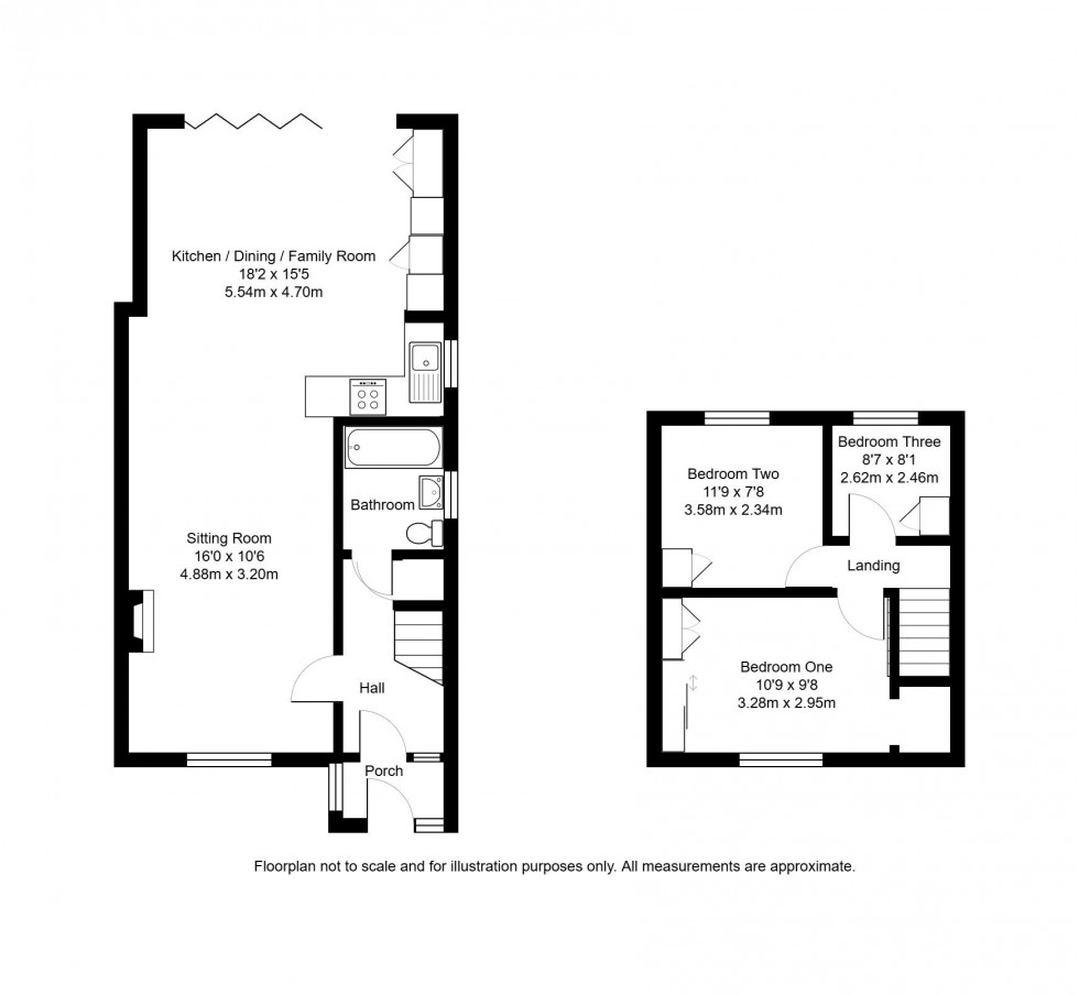 Floorplan for Priestley Drive, Tonbridge