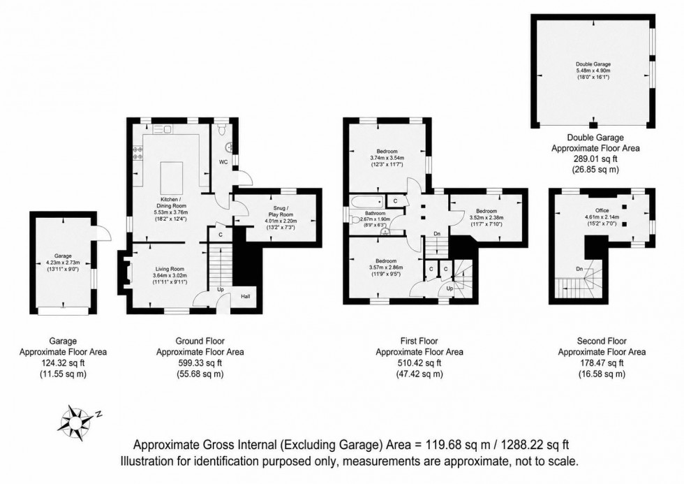 Floorplan for Riding Lane, Hildenborough