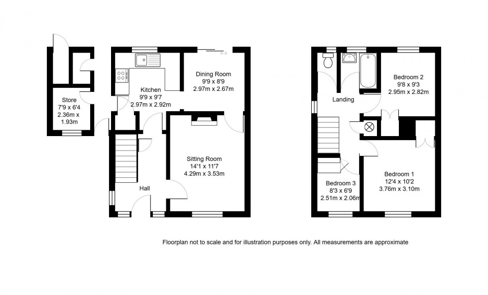Floorplan for Bishops Oak Ride, Tonbridge