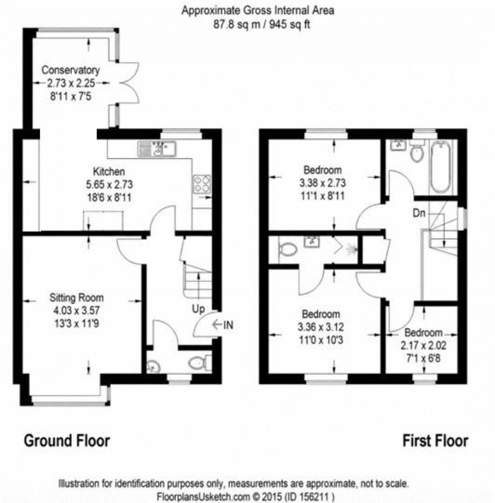Floorplan for Garden Road, Tonbridge